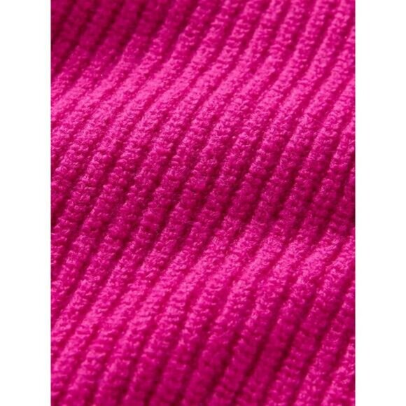 NWT GAP CashSoft Shaker-Stitch Crewneck Sweater Size XL Super Neon Pink - Picture 2 of 9